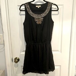 Black sequin design dress